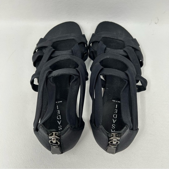 Casadei Black Strappy Open toe flats, Women’s Size 7.5 - Picture 8 of 13